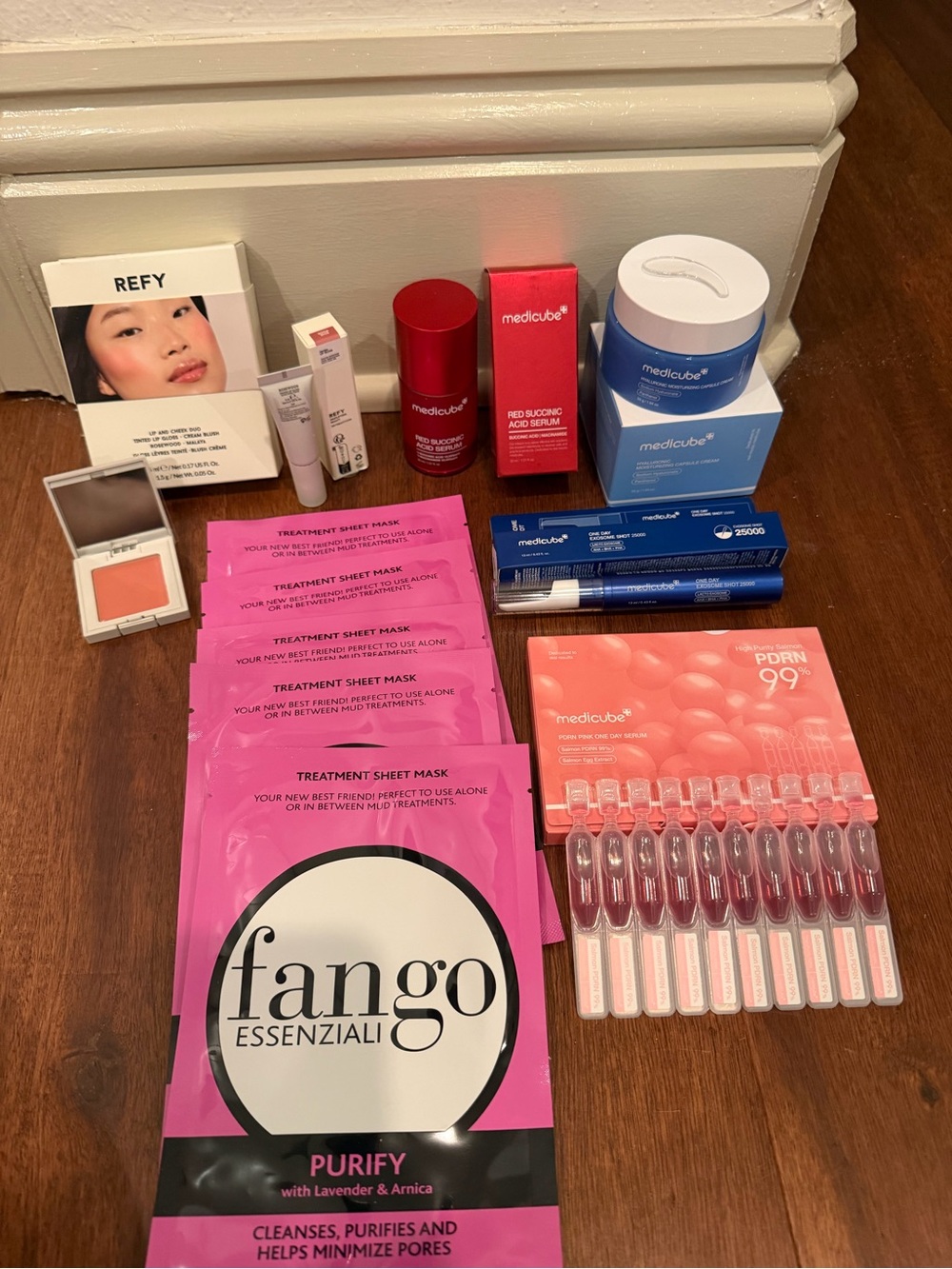 Skincare + Makeup Set in Pink